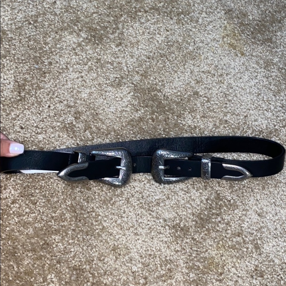 Black double belt